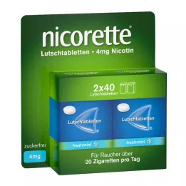 NICORETTE menta fresca 4 mg pastiglie pressate, 80 pz