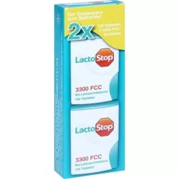 LACTOSTOP 3.300 FCC Compresse Click Dispenser Dop.Pa., 2X100 pz