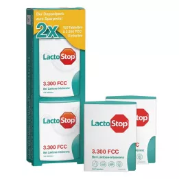 LACTOSTOP 3.300 FCC Compresse Click Dispenser Dop.Pa., 2X100 pz