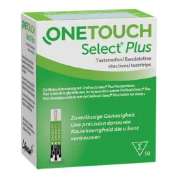 ONE TOUCH Strisce reattive Select Plus per la glicemia, 50 pz