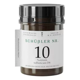 SCHÜSSLER NR.10 Natrium sulphuricum D 6 compresse, 1000 pz