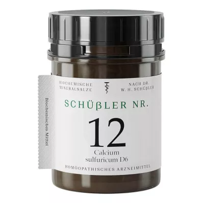 Schüssler No.12 Calcio sulfuricum D 6 compresse, 400 pz Schüssler No.12 Calcio sulfuricum D 6 compresse, 400 pz