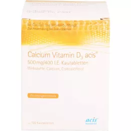 CALCIUM VITAMIN D3 acis 500 mg/400 U.I. Compressa masticabile, 120 pz