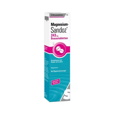 Magnesium Sandoz 243 mg compresse effervescenti, 20 pz Magnesium Sandoz 243 mg compresse effervescenti, 20 pz