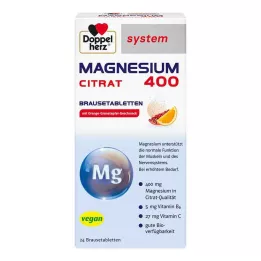 DOPPELHERZ Magnesio 400 Citrato sistema Compressa effervescente, 24 pz