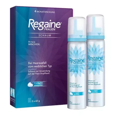 Regaine Donna Schiuma 50 mg/g, 2X60 g Regaine Donna Schiuma 50 mg/g, 2X60 g