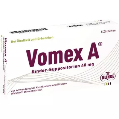 VOMEX A Supposte per bambini 40 mg, 5 pz