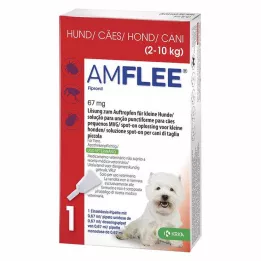 AMFLEE 67 mg soluzione spot-on per cani di piccola taglia 2-10 kg, 3 pz