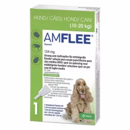 AMFLEE 134 mg soluzione spot-on per cani di media taglia 10-20 kg, 3 pz