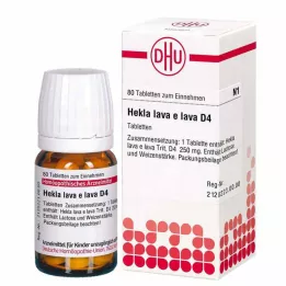 DHU Hekla lava e lava D 4 compresse, 80 pz