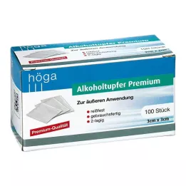 ALKOHOLTUPFER Premium 3x3 cm, 100 pezzi