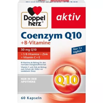 DOPPELHERZ Capsule di vitamine Coenzima Q10+B, 60 Capsule