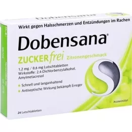 DOBENSANA limone senza zucchero sc.1,2mg/0,6mg Lut., 24 pz