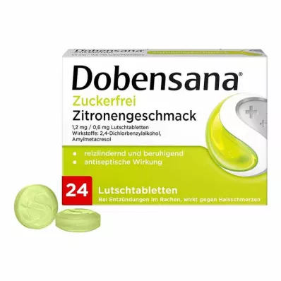 Dobensana® pastiglie al gusto di limone senza zucchero, 24 pz Dobensana® pastiglie al gusto di limone senza zucchero, 24 pz