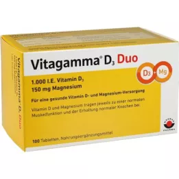VITAGAMMA D3 Duo 1.000 I.E Vit.D3 150mg Magnes.NEM, 100 pz