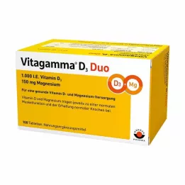 VITAGAMMA D3 Duo 1.000 I.E Vit.D3 150mg Magnes.NEM, 100 pz