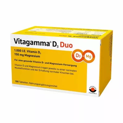 VITAGAMMA D3 Duo 1.000 I.E Vit.D3 150mg Magnes.NEM, 100 pz