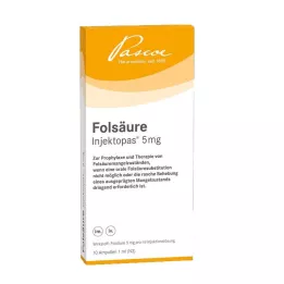 Acido folico Injectopas 5 mg soluzione iniettabile, 10 pz