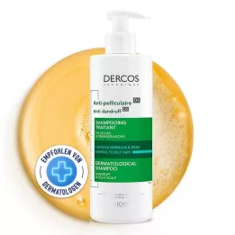 VICHY DERCOS Shampoo antiforfora per cuoio capelluto grasso, 390 ml