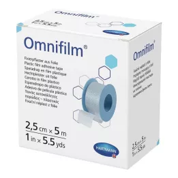 OMNIFILM Foglio di gesso di fissaggio 2,5 cm x 5 m, 1 pz