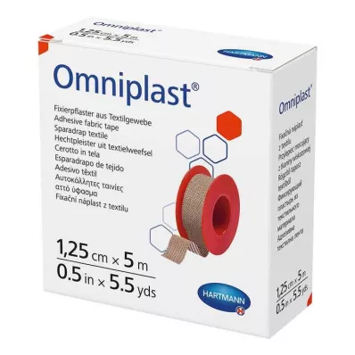 OMNIPLAST Gesso di fissaggio filo tessile 1,25 cm x 5 m, 1 pz