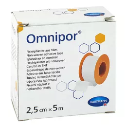 OMNIPOR Velo di gesso di fissaggio 2,5 cm x 5 m, 1 pz