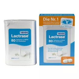 LACTRASE 18.000 FCC Compresse in dispenser confezione doppia, 2X40 pz