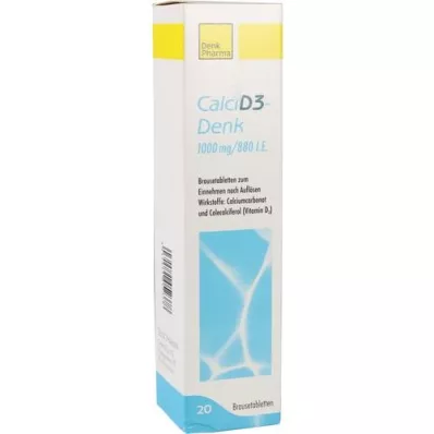 CALCI D3-Denk 1.000 mg/880 U.I. Compresse effervescenti, 20 pz