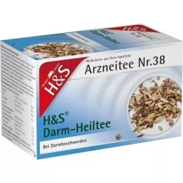 H&amp;S Bustina di filtro per tè curativo intestinale, 20X2,0 g