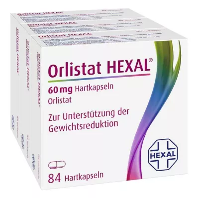 Orlistat HEXAL 60 mg capsule rigide, 3x84 pz Orlistat HEXAL 60 mg capsule rigide, 3x84 pz
