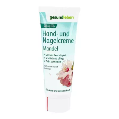 GESUND LEBEN Crema mani e unghie alla mandorla, 75 ml GESUND LEBEN Crema mani e unghie alla mandorla, 75 ml