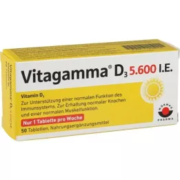 VITAGAMMA D3 5.600 U.I. vitamina D3 NEM Compresse, 50 pz