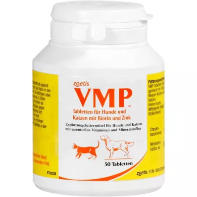 VMP Compresse di cibo supplementare per cani/gatti, 50 pz