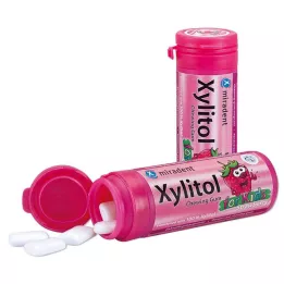 MIRADENT Gomma da masticare allo xilitolo, fragola, 30 g