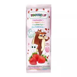 TOOTHPOP Lecca-lecca al gusto di fragola per la cura dei denti, 1 pz