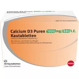 CALCIUM D3 Puren 1000 mg/880 U.I. Compresse masticabili, 90 pz