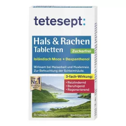 TETESEPT Gola &amp; Gola compresse senza zucchero, 20 pz