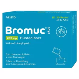 BROMUC espettorante acuto per la tosse da 200 mg Plv.z.H.e.L.z.Einn., 20 pz