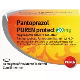 PANTOPRAZOL PUREN proteggere 20 mg compresse rivestite con enterici, 14 pezzi