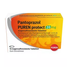 PANTOPRAZOL PUREN proteggere 20 mg compresse rivestite con enterici, 14 pezzi