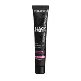 CURAPROX nero è bianco dentifricio al carbonio, 90 ml