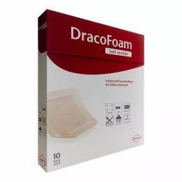 DRACOFOAM Medicazione in schiuma sensibile alladesivo 5x5 cm, 10 pz