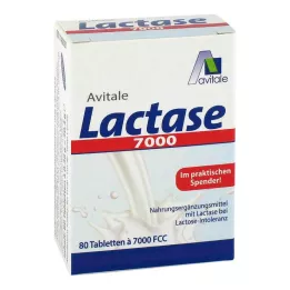 LACTASE 7.000 FCC Compresse in dispenser, 80 pezzi