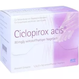 CICLOPIROX acis 80 mg/g smalto per unghie contenente principio attivo, 6 g