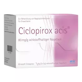 CICLOPIROX acis 80 mg/g smalto per unghie contenente principio attivo, 6 g