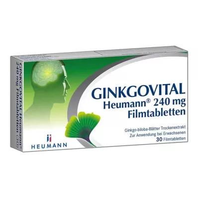 GINKGOVITAL Heumann 240 mg compresse rivestite con film, 30 pz GINKGOVITAL Heumann 240 mg compresse rivestite con film, 30 pz