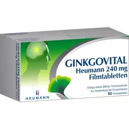 GINKGOVITAL Heumann 240 mg compresse rivestite con film, 80 pz