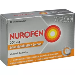 NUROFEN 200 mg compresse fondenti al limone, 24 pz