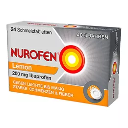 NUROFEN 200 mg compresse fondenti al limone, 24 pz