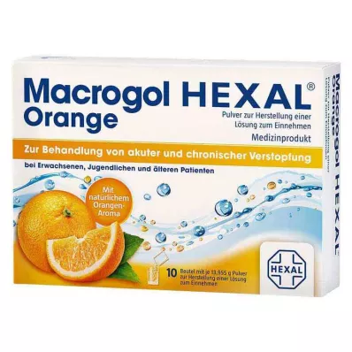 Macrogol HEXAL Polvere arancione per soluzione orale bustina, 10 pz